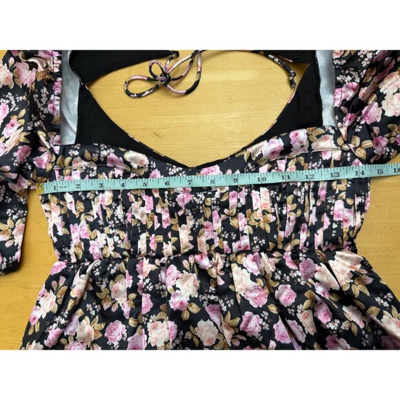 For Love & Lemons KATE LONG SLEEVE MINI DRESS NWT  X Small - Picture 12 of 13